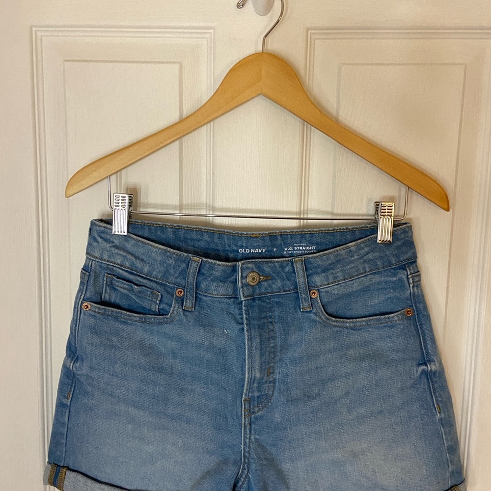Old Navy O.G. Straight Blue Denim Shorts